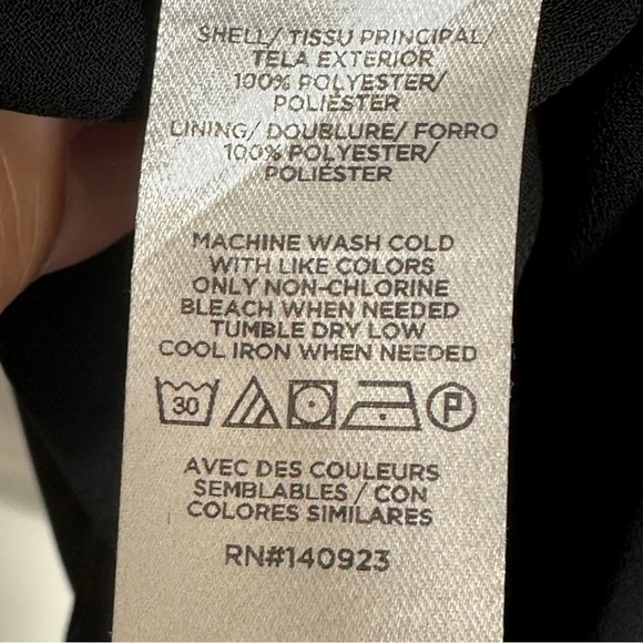 Loft Outlet size SP black cami, racerback, chiffon with full lining, layer - Picture 5 of 9